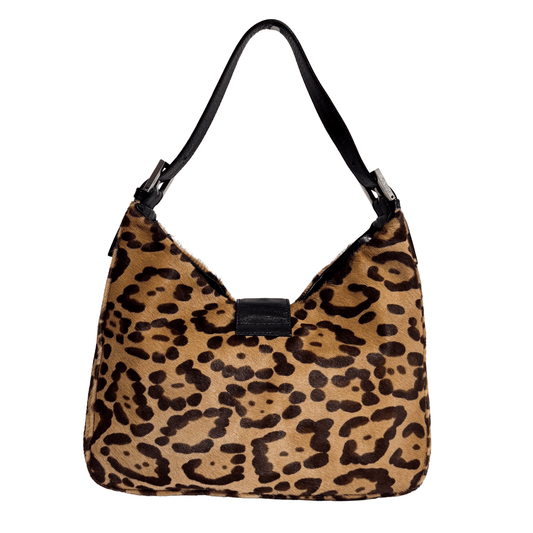 FENDI Leopard Print Pony Hair Hobo Shoulder Bag, in , Sold by HIVE PRELOVED - Shoulder Bags, ,