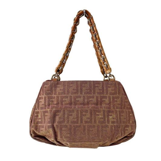 FENDI Metallic Lurex Zucca Mia Hobo Shoulder Bag, in , Sold by HIVE PRELOVED - Shoulder Bags, ,