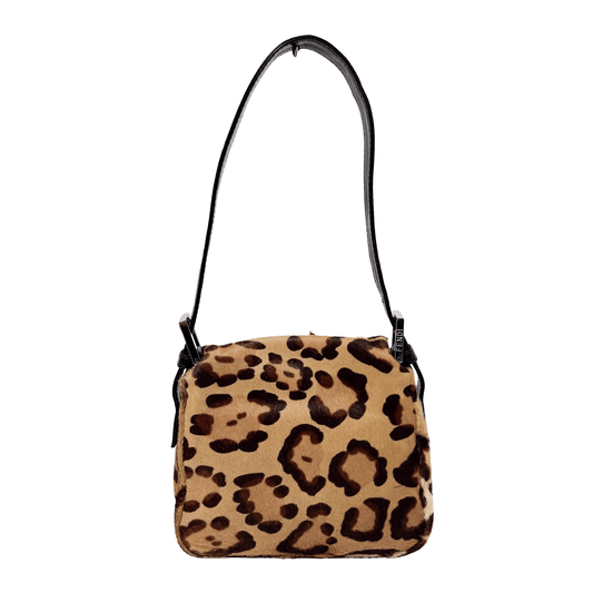 FENDI Mini Square Mamma Baguette Leopard Pony Hair Shoulder Bag, in , Sold by HIVE PRELOVED - Shoulder Bags, ,