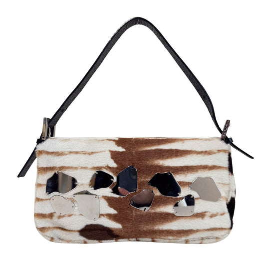 FENDI Mirror Pony Hair Baguette Shoulder Bag, in , Sold by HIVE PRELOVED - Shoulder Bags, ,