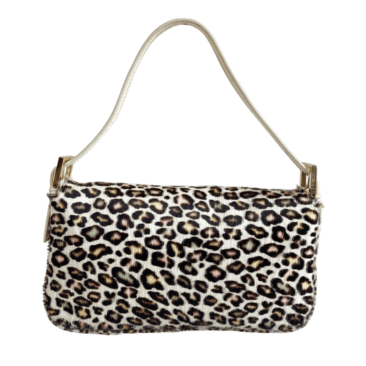 FENDI Multicolor Leopard Print Pony Hair Baguette Shoulder Bag, in , Sold by HIVE PRELOVED - Handle Bags, ,