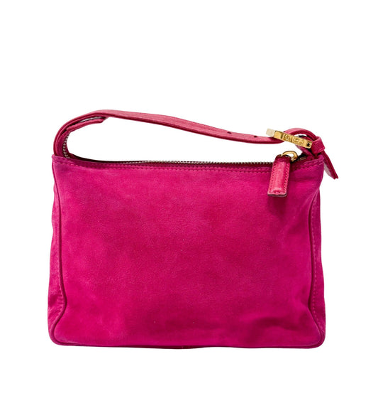 FENDI Pink Suede Pouch Bag, in , Sold by HIVE PRELOVED - Mini bags, ,