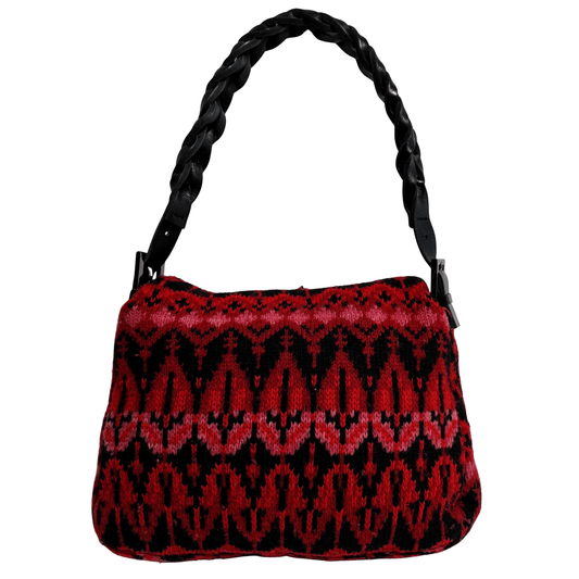 FENDI Red Wool Mamma Baguette Shoulder Bag, in , Sold by HIVE PRELOVED - Shoulder Bags, ,