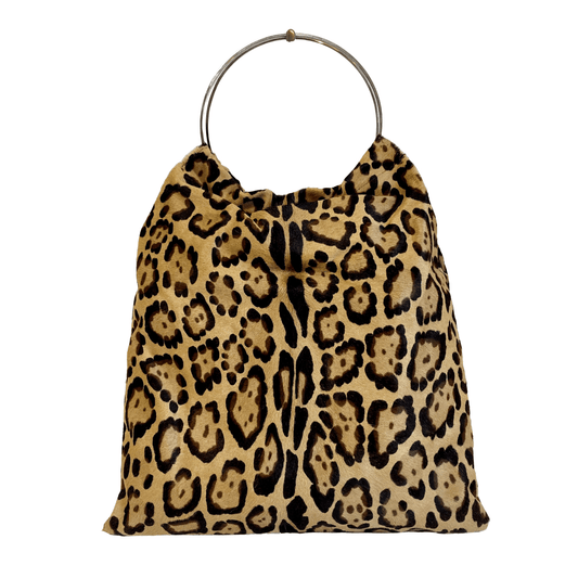 FENDI Ring Handle Pony Hair Leopard Tote Handbag, in , Sold by HIVE PRELOVED - Handle Bags, ,