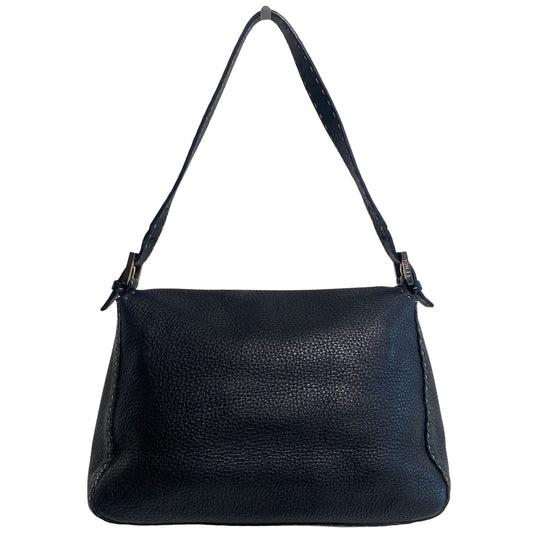 FENDI Selleria Mamma Baguette Black Shoulder Bag, in , Sold by HIVE PRELOVED - Shoulder Bags, ,