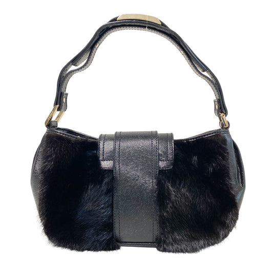 FENDI Vintage Hobo Fur Dark Brown Leather Shoulder Bag, in , Sold by HIVE PRELOVED - Shoulder Bags, ,