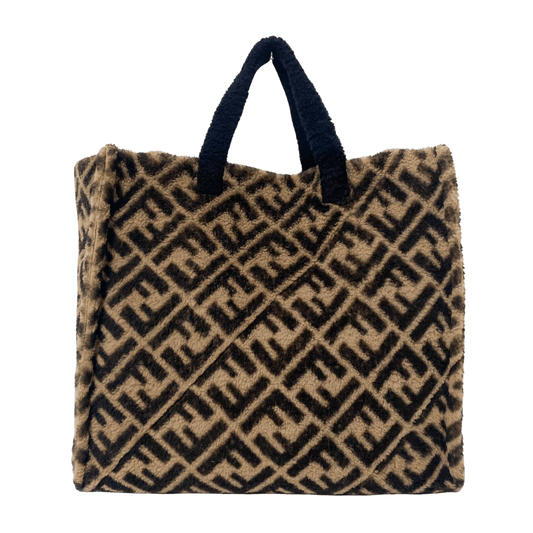 FENDI Zucca Shearling Tote Shoulder bag, in , Sold by HIVE PRELOVED - Totes, ,