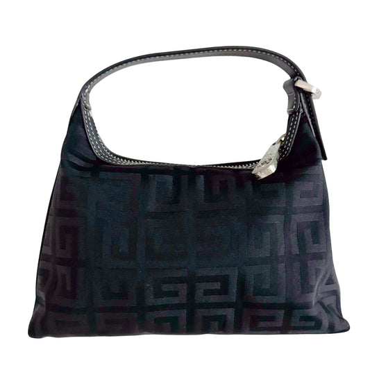 GIVENCHY Logo Printed Nylon / Leather Black Mini Pouch Bag, in , Sold by HIVE PRELOVED - Handle Bags, ,