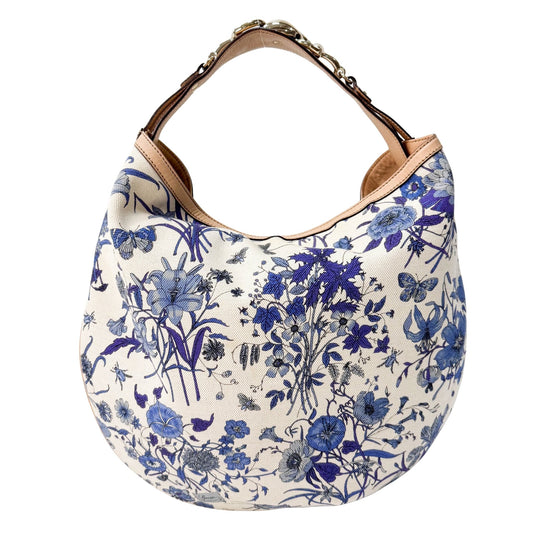 GUCCI Canvas Floral Hobo Shoulder Bag, in , Sold by HIVE PRELOVED - Shoulder Bags, ,