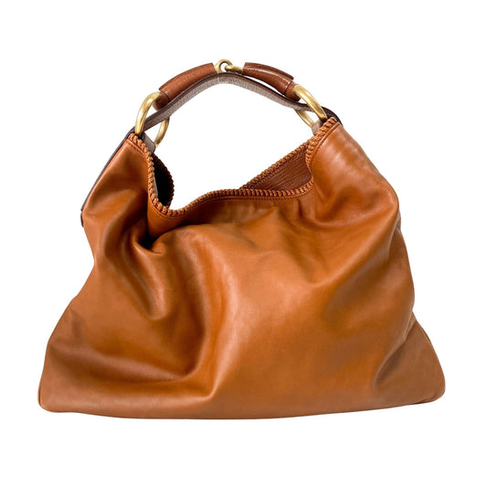 GUCCI Caramel Brown Horsebit Shoulder Bag, in , Sold by HIVE PRELOVED - Shoulder Bags, ,