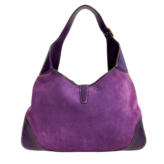 GUCCI Gucci New Jackie Purple Suede Shoulder Bag, in , Sold by HIVE PRELOVED - Shoulder Bags, ,