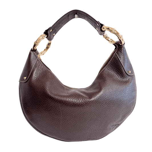 GUCCI Hobo Brown Leather Shoulder Bag, in , Sold by HIVE PRELOVED - Shoulder Bags, ,