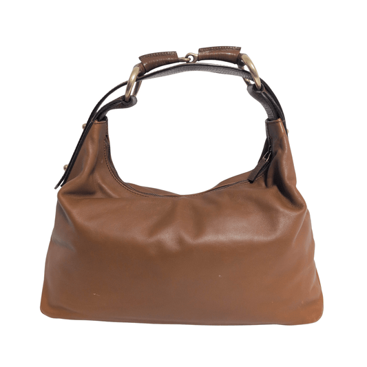 GUCCI Horsebit Brown Leather Hobo Shoulder Bag, in , Sold by HIVE PRELOVED - Shoulder Bags, ,