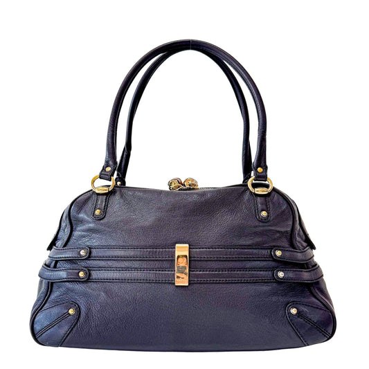 GUCCI Horsebit in Black Leather and Bamboo Detail Shoulder Bag, in , Sold by HIVE PRELOVED - Shoulder Bags, ,