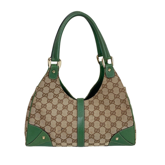 GUCCI Jackie 1961 GG Canvas Green Leather Shoulder Bag, in , Sold by HIVE PRELOVED - Shoulder Bags, ,