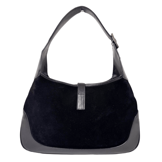 GUCCI Jackie Black Suede Sherry Shoulder Bag, in , Sold by HIVE PRELOVED - Shoulder Bags, ,