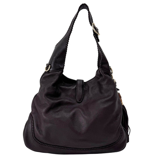 GUCCI New Jackie Calfskin Dark Brown Shoulder Bag, in , Sold by HIVE PRELOVED - Shoulder Bags, ,