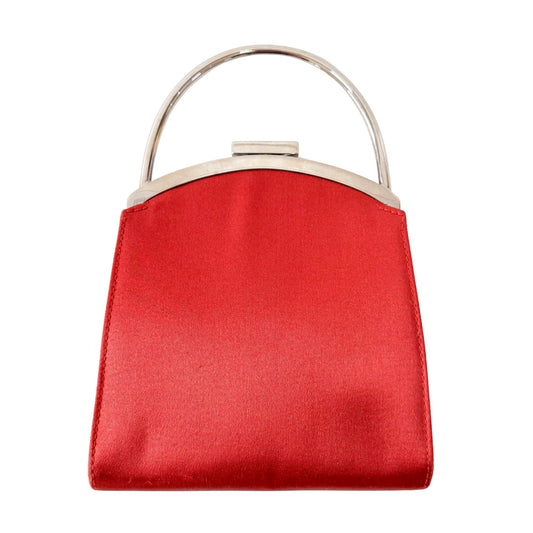 GUCCI Red Satin Mini Top Handle Bag, in , Sold by HIVE PRELOVED - Handle Bags, ,
