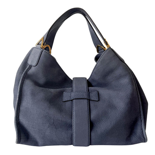 GUCCI Soft Stirrup Blue Suede Handbag, in , Sold by HIVE PRELOVED - Shoulder Bags, ,