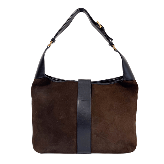 GUCCI Suede Brown Shoulder Bag, in , Sold by HIVE PRELOVED - Shoulder Bags, ,