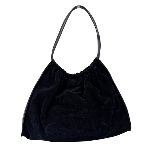 GUCCI Vintage Black Suede and Leather Shoulder Bag, in , Sold by HIVE PRELOVED - Shoulder Bags, ,