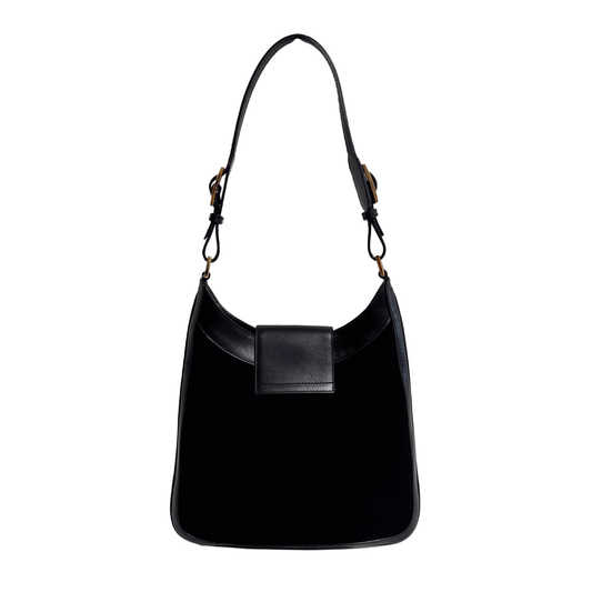 GUCCI Vintage Black Suede Shoulder Bag, in , Sold by HIVE PRELOVED - Shoulder Bags, ,