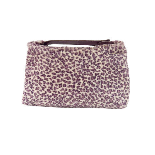 Vintage Purple Cheetah Small Print Pony Hair Hand Bag