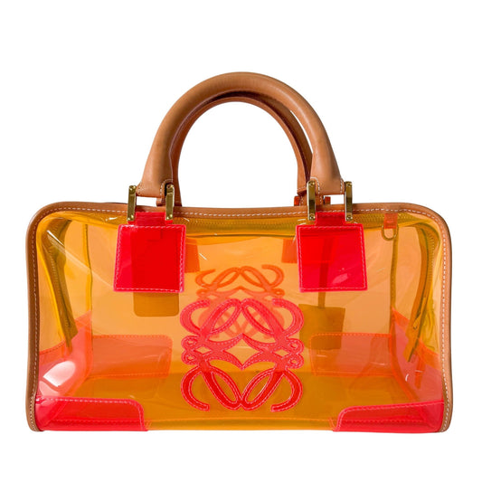 LOEWE Amazona 29 Orange Vinyl Hand Bag, in , Sold by HIVE PRELOVED - Handle Bags, ,