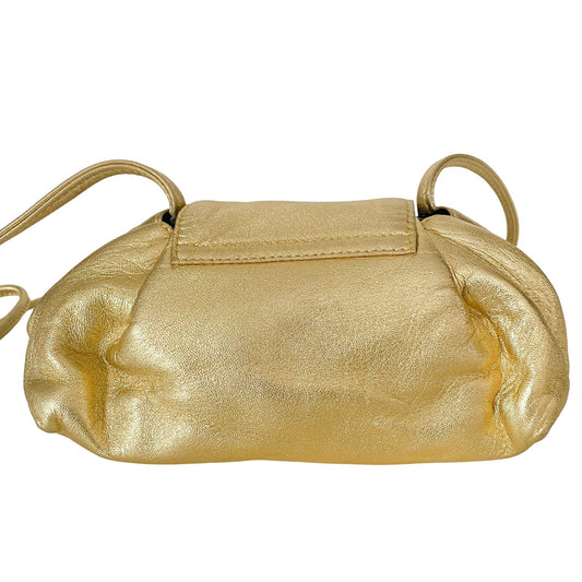 LOEWE Metallic Gold Leather Multicolour Fringe Mini Crossbody Bag, in , Sold by HIVE PRELOVED - Shoulder Bags, ,