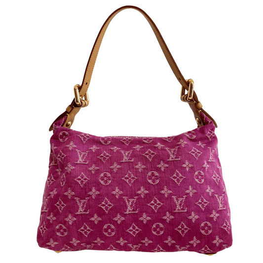 LOUIS VUITTON Baggy PM Monogram Pink Denim Shoulder Bag, in , Sold by HIVE PRELOVED - Shoulder Bags, ,