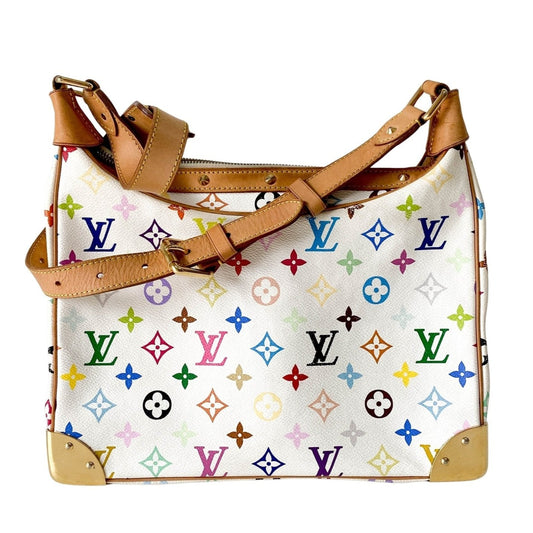 LOUIS VUITTON Boulogne Multicolour Monogram Shoulder Bag by Takashi Murakami, in , Sold by HIVE PRELOVED - Crossbody bags, ,