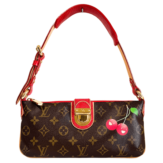 Louis Vuitton x Takashi Murakami 2005 Monogram Cherry Mon Cherie Shoulder Bag M95000 in Sold by HIVE PRELOVED - Shoulder Bag