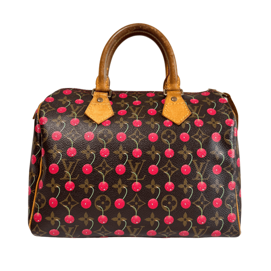 LOUIS VUITTON Louis Vuitton x Takashi Murakami Monogram Cherry Speedy 25, in , Sold by HIVE PRELOVED - Handle Bags, ,
