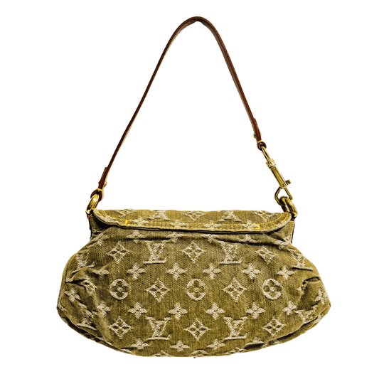LOUIS VUITTON Mini Pleaty Green Denim Shoulder Bag, in , Sold by HIVE PRELOVED - Shoulder Bags, ,