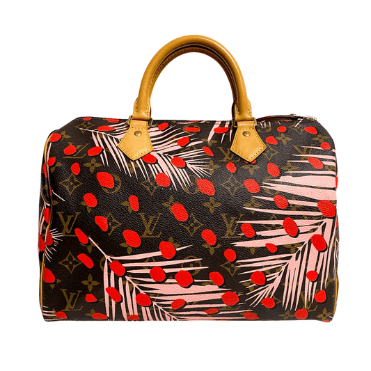 LOUIS VUITTON Monogram Jungle Dots Speedy 30 Sugar Pink Poppy, in , Sold by HIVE PRELOVED - Handle Bags, ,