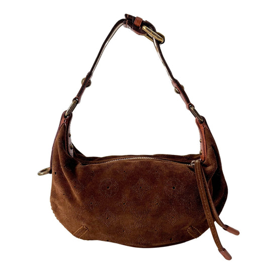 LOUIS VUITTON Onatah Small Suede Brown Monogram Handbag, in , Sold by HIVE PRELOVED - Mini bags, ,