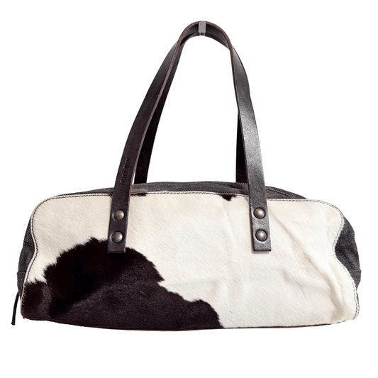 MIU MIU Archive Denim and Pony Hair Shoulder Bag, in , Sold by HIVE PRELOVED - Shoulder Bags, ,