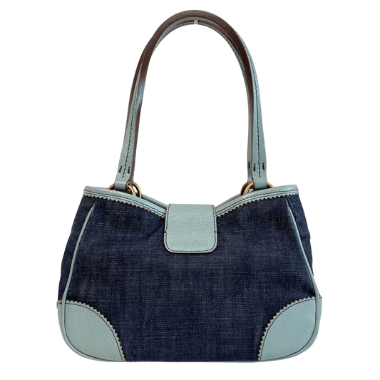 MIU MIU Archive Denim Shoulder Bag, in , Sold by HIVE PRELOVED - Shoulder Bags, ,