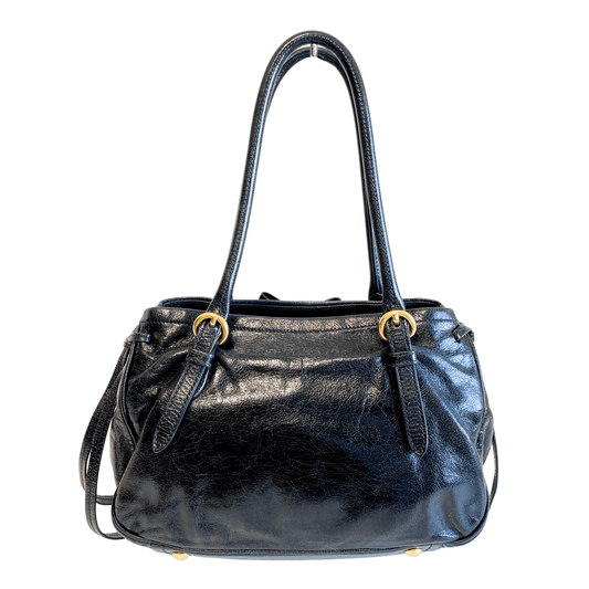 MIU MIU Black Leather Shoulder Bag, in , Sold by HIVE PRELOVED - Shoulder Bags, ,
