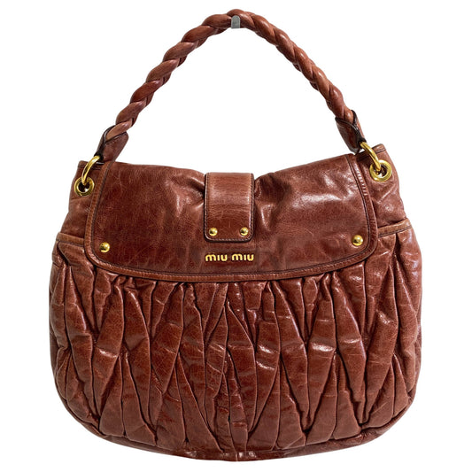 MIU MIU Coffer Calfskin Leather Shoulder Bag, in , Sold by HIVE PRELOVED - Shoulder Bags, ,