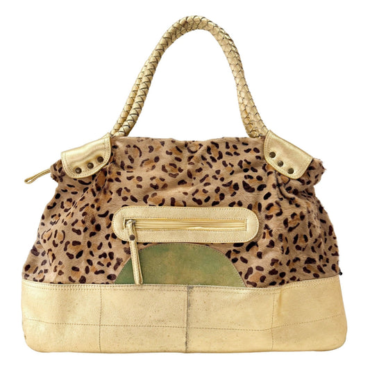 MIU MIU Leopard Print Pony Hair & Golden Details Shoulder Bag, in , Sold by HIVE PRELOVED - Shoulder Bags, ,