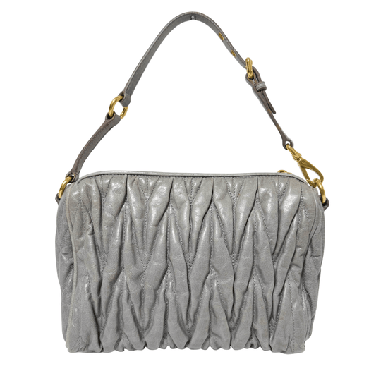 MIU MIU Matelassé Mini Cadena Lock Charm Shoulder Bag, in , Sold by HIVE PRELOVED - Shoulder Bags, ,