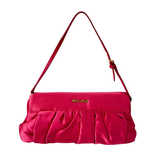 MIU MIU Satin Mini Shoulder Bag, in , Sold by HIVE PRELOVED - Mini bags, Shoulder Bags,