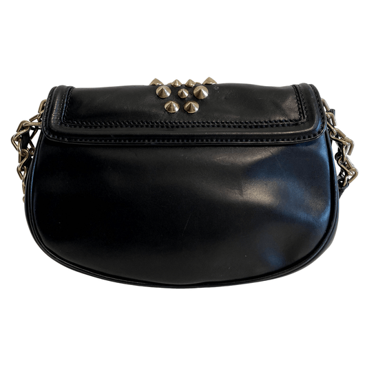 MIU MIU Vintage Archive Black Leather Chain Shoulder Bag, in , Sold by HIVE PRELOVED - Shoulder Bags, ,
