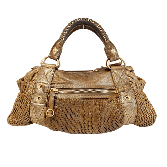 MIU MIU Vintage Gold Leather Shoulder Bag, in , Sold by HIVE PRELOVED - Shoulder Bags, ,