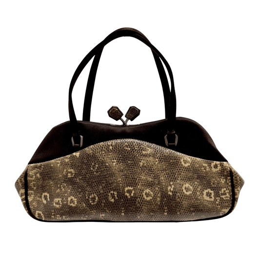 PRADA Archive Leather and Satin Top Handle Bag, in , Sold by HIVE PRELOVED - Handle Bags, ,