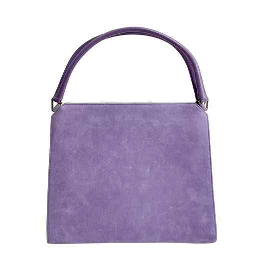 PRADA Archive Purple Suede Top Handle Bag, in , Sold by HIVE PRELOVED - Handle Bags, ,
