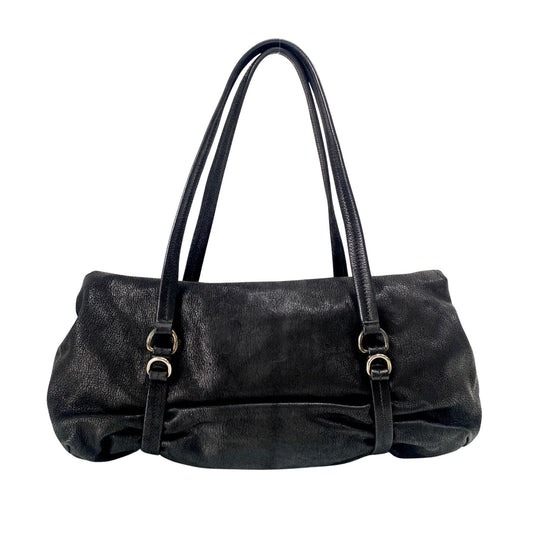 PRADA Black Leather Shoulder Bag, in , Sold by HIVE PRELOVED - Shoulder Bags, ,