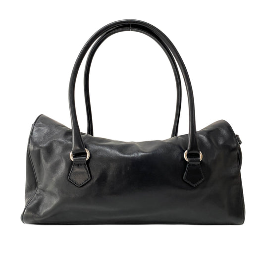 PRADA Black Leather Top Handle Shoulder Bag, in , Sold by HIVE PRELOVED - Shoulder Bags, ,