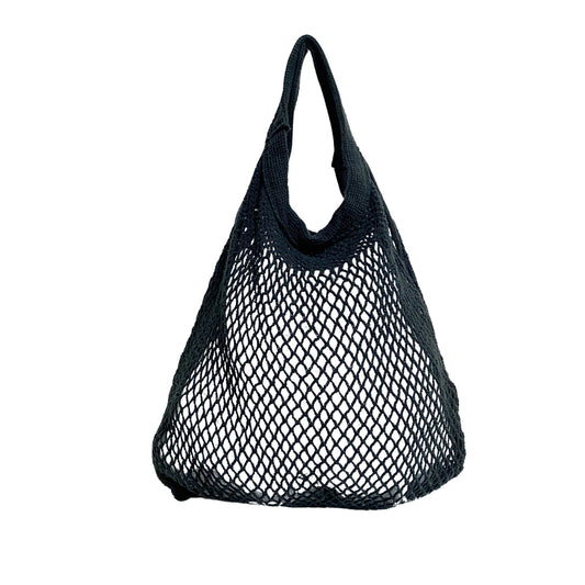 PRADA Black Mesh Fishnet Tote Bag, in , Sold by HIVE PRELOVED - Handle Bags, ,